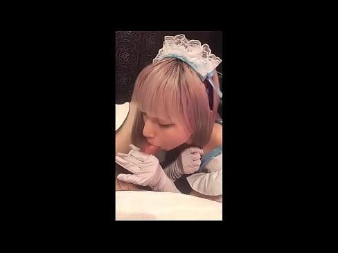 ❤️ Японы шүтээн [маюка], Францын үйлчлэгчийн хувцас, 1-р хэсэг, лосьоноор дарж, хөхрөх ☑  Секс манайд